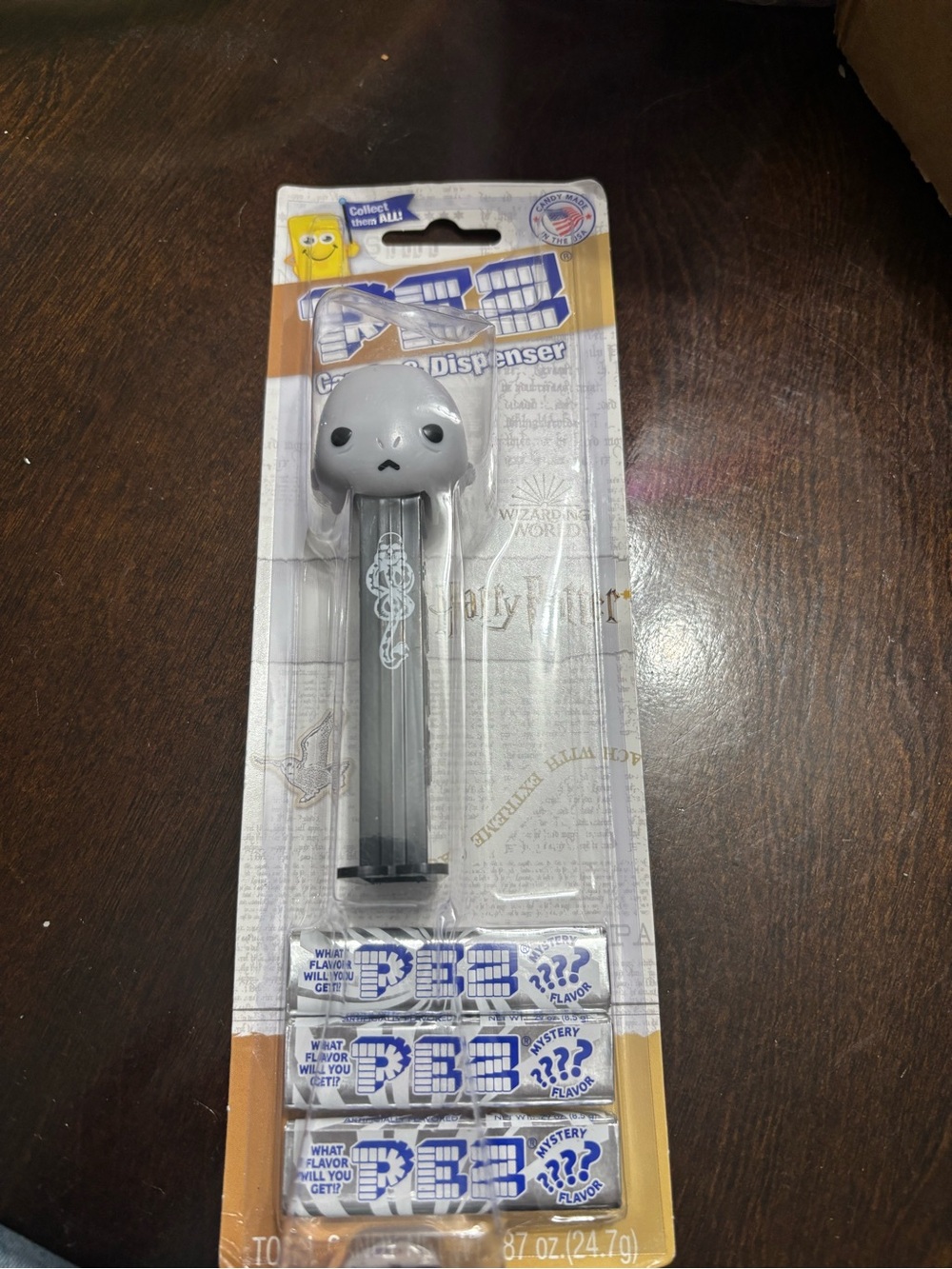 PEZ Skull Head Candy Dispenser - Gray